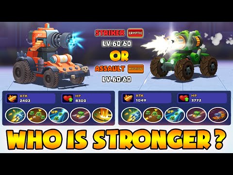 Who is Stronger - Striker or Assault 60 LVL? Tank Hero iOS and Android