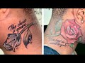 Vlog: Getting MEANINGFUL rose 🌹 🥀  neck tattoo