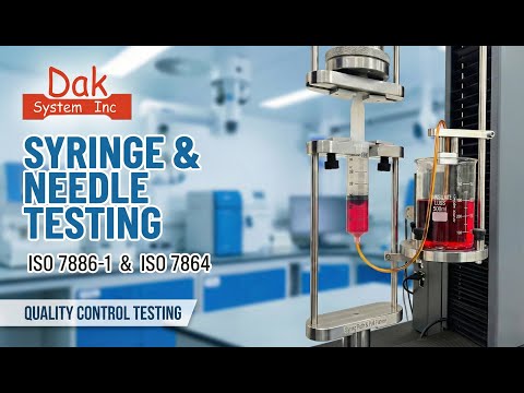 Hypodermic Syringe & Needle Testing | ISO 7886-1 , ISO 7864 & More