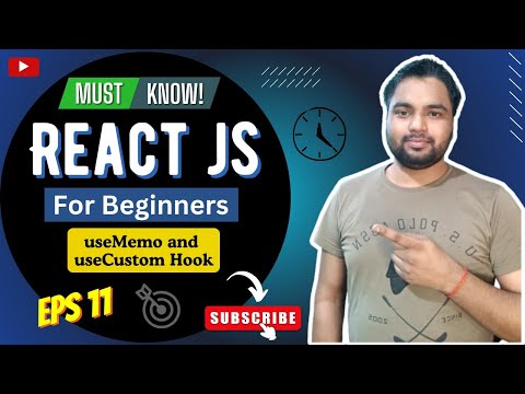 useMemo and Custom Hook in React JS | React JS Complete Course For Beginners 