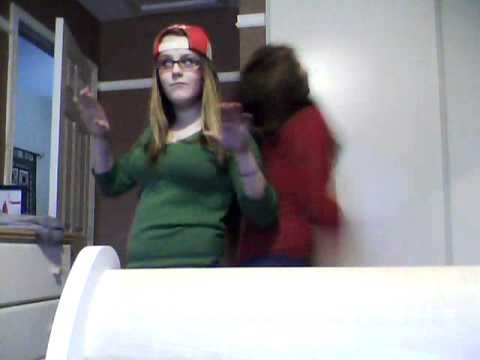 Co-pilot Kristina Maria - us dancing :D