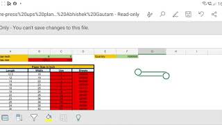 printing ups calculation spreadsheet for Costing estimation