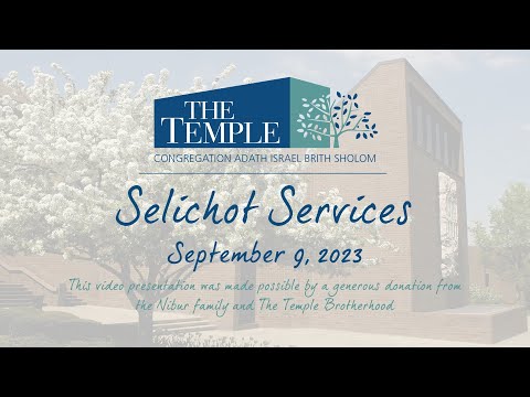 Selichot Services September 9