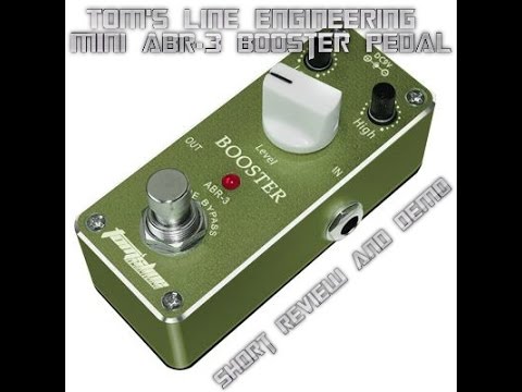 Демонстрация педали эффектов Tomsline ABR-3 Booster