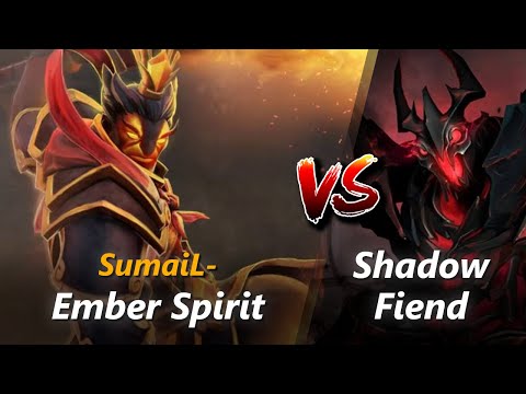 How to Ember Spirit mid vs Shadow Fiend (feat. SumaiL-) | First 10 minutes
