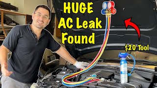 Finding AC Leaks in Empty System – No Freon, No Problem