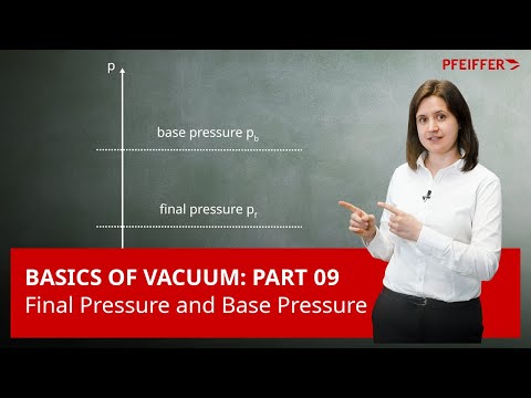 Basics of Vacuum: Part 09 – Final Pressure and Base Pressure | by Pfeiffer Vacuum+Fab Solutions