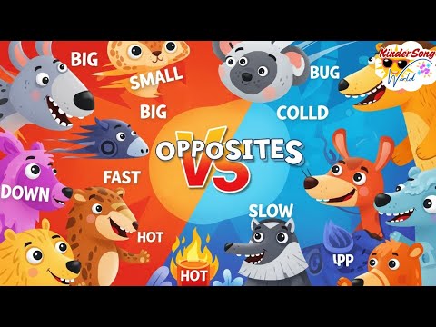 Animal Opposites for Kids | Learn Opposite Words with Animals!