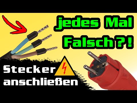 Connect 230V Schuko plug to flexible cable