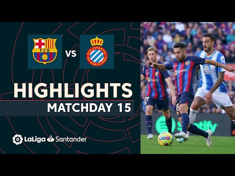 Highlights FC Barcelona vs RCD Espanyol (1-1)