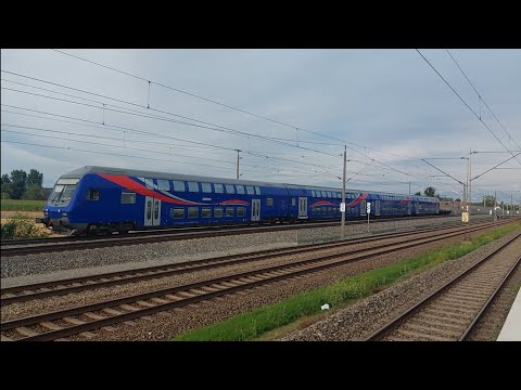 Deutschland ICE4 SmartRail 111 blaue Dostos Locomore EuroExpress Sonderzug  Malching 07.08.22 Abend