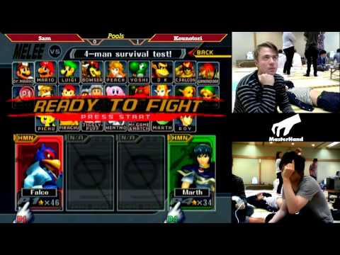 MasterHand 20 Pools - Sam(Falco) vs. Kounotori(Marth)