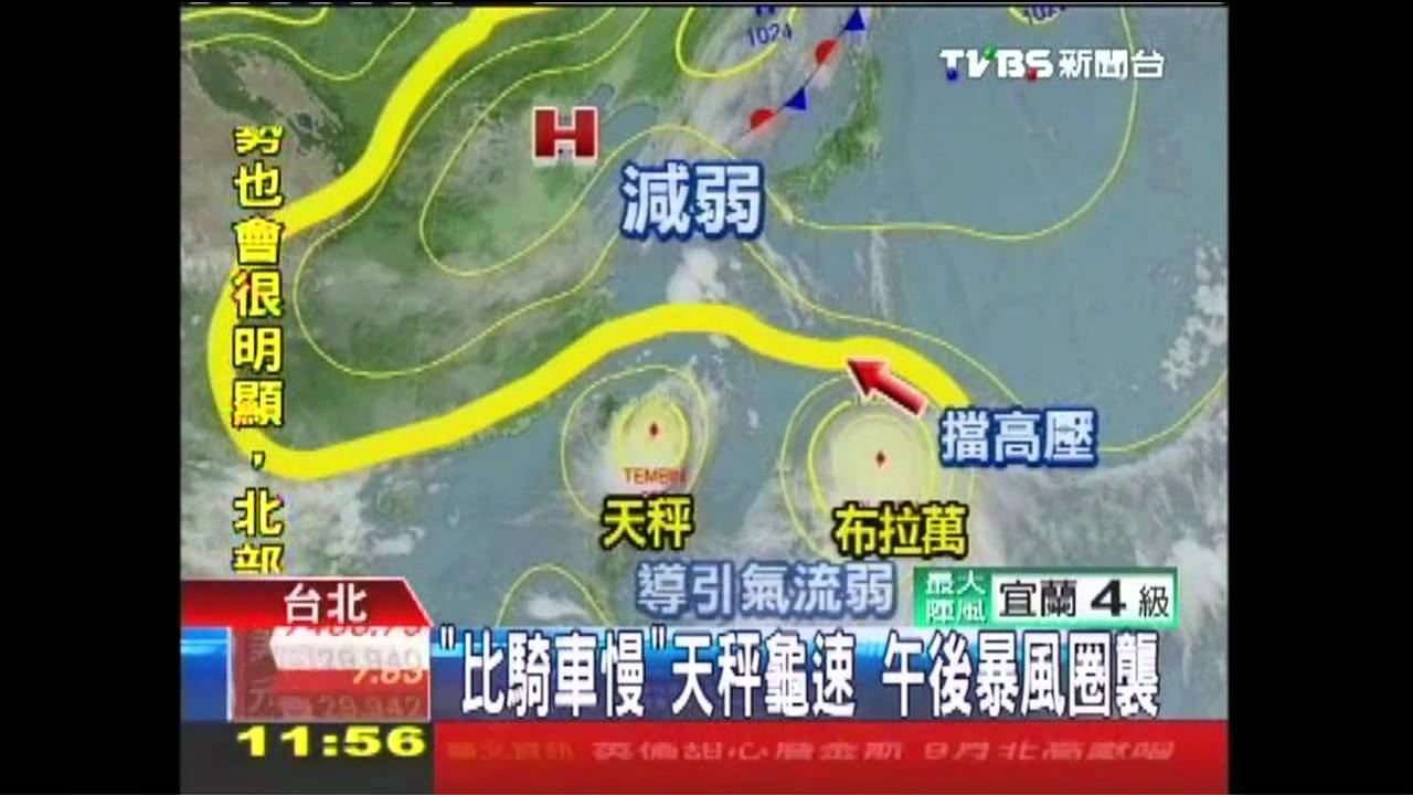 天秤颱風/天秤牛步! 一度時速3公里「比走路慢」