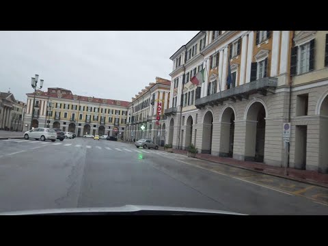 Coronavirus a Cuneo: giro in auto in timelapse nella città deserta