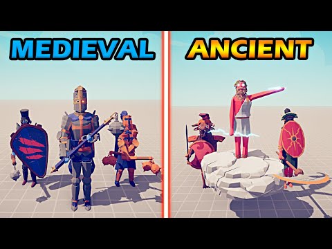 NEW MEDIEVAL TEAM vs NEW ANCIENT TEAM - Totally Accurate Battle Simulator | TABS