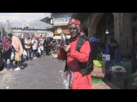 A burlesque and daring character to announce the Persian New Year