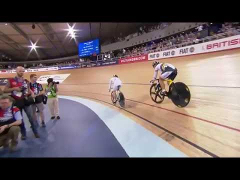 Women's Sprint Final Gold Medal Race - 2014 Track Cycling World Cup | London