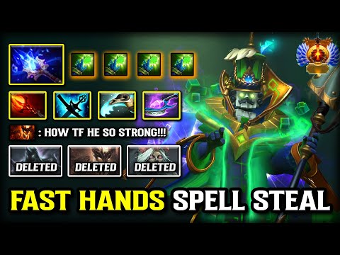 ULTRA FAST HANDS SPELL STEAL MID Rubick | Aghs Scepter Item Build Vs. Raze GOD MID Shadow Fiend DOTA