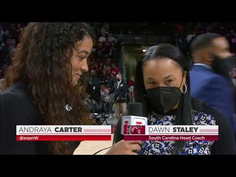 Head Coach Dawn Staley Post Game Interview After #1 South Carolina Gamecocks Beat #8 Maryland Terps