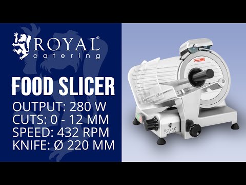 video - Food Slicer - 220 mm - up to 12 mm - 280 W