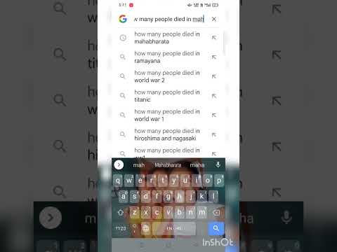 How many people died in Mahabharata?