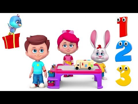 Learn Numbers with Wooden truck and Wooden Hammer Toys