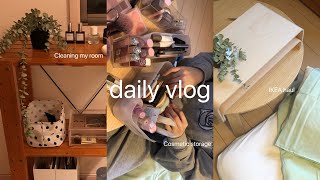 大学生日常vlog.IKEAの新しい家具で部屋の模様替えした日🏠[sub]