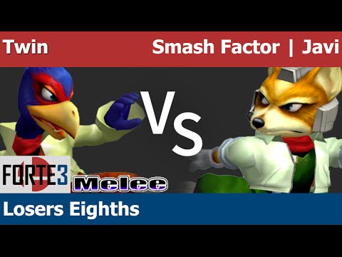 Forte 3 Melee - Twin (Falco) vs Smash Factor | Javi (Fox) - Losers Eighths