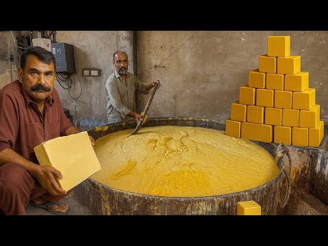 How Yellow Laundry Soap Is Made in a Pakistani Mega Factory | Full Process