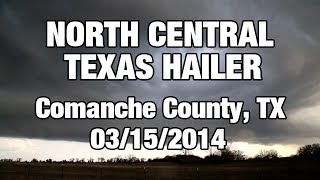 preview picture of video 'Comanche County, Texas Hailer (3/15/14)'
