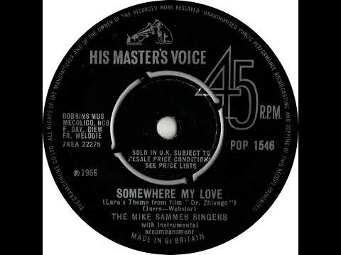UK New Entry 1966 (294) The Mike Sammes Singers - Somewhere My Love