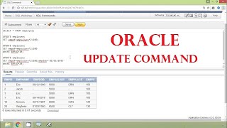 Update Set And Update With Select Command In Oracle/SQL