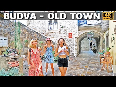 Budva, Old Town, Montenegro 🇲🇪 4K Walking Tour. September 2022