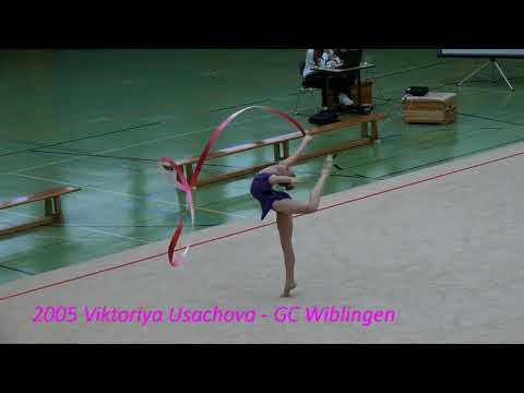 Viktoriya Usachova 2005 ribbon  - Band Rhythmic Gymnastics