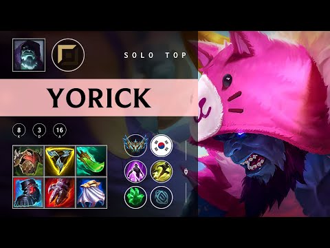 Yorick Top vs Yasuo - KR Challenger Patch 25.22