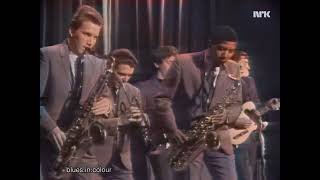 Booker T &amp; The MG's with the Mar-Keys - live in Oslo, Norway [Colourised] 1967