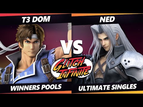 Glitch Infinite - T3 Dom (Richter) Vs. Ned (Sephiroth) - SSBU Ultimate Tournament