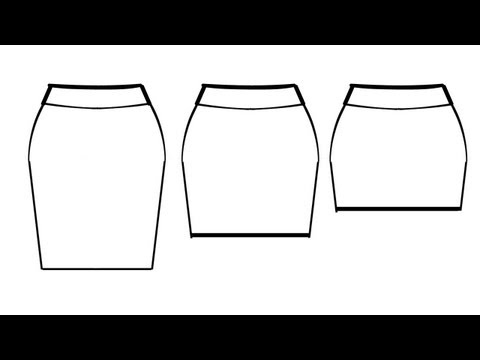 How To Pattern Pencil/Mini Skirt (Knit Fabric)