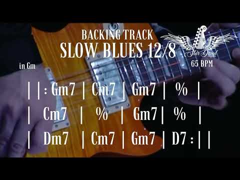 Backing Track Slow Blues in Gm 12/8
