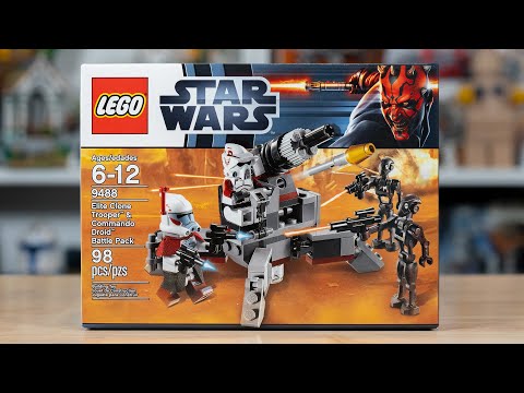 LEGO Star Wars 9488 ELITE CLONE TROOPER & COMMANDO DROID BATTLE PACK Review! (2012)