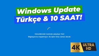 Windows Update / Güncelleme Ekranı - Türkçe - 10 Saat - 4K Ultra HD | 