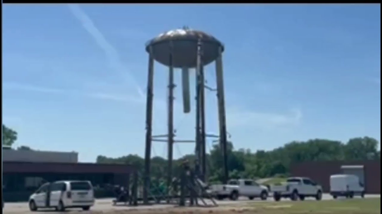 Romulus Water Tower Demolition