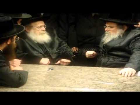 Sadigur Rebbe Zt"l With Belzer Rebbe Shlit"a