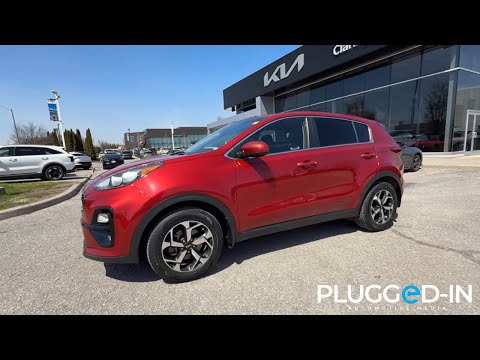 2021 Kia Sportage in Red for sale at Clarington Kia in Bowmanville, ON