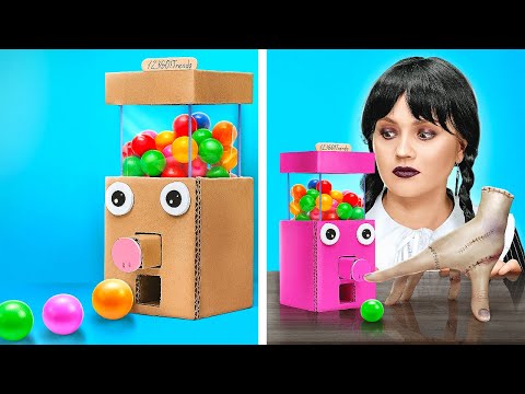 Zombie Is In Addams Family *Wednesday And Thing DIY Crafts*