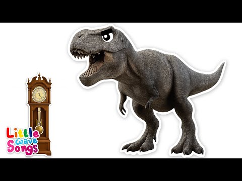 Hickory Dickory Dock Dinosaur + More Nursery Rhymes | Kids Songs | Little Wave Song - Baby Coco