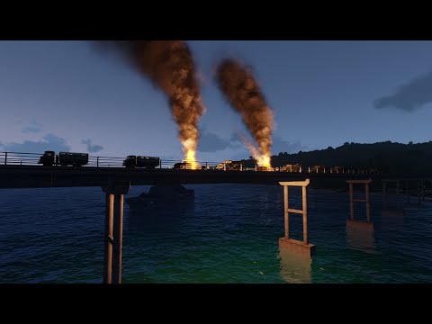 Russia's Important Crimean Bridge with technique get Direct Hit By Ukraine HIMARS  Missiles - Arma 3