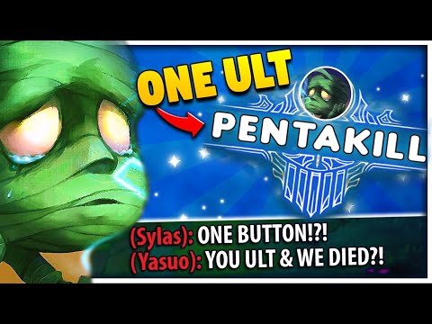 *ONE-BUTTON PENTAKILL* I made Amumu's ULT NUKE everyone in .8 SECONDS (1155 AP)