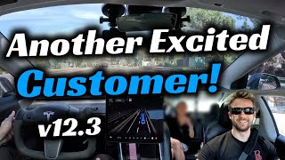 Customer Thanks Me for Using Tesla's v12.3 FSD Beta! | Customer Reactions! Ep 67 YT