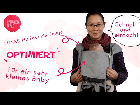 So passt du deine Limas HalfBuckle an dein sehr kleines Baby an [Tragen Tipps + Tricks]